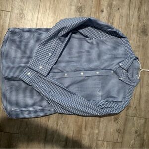 Vineyard Vines Blue Gingham Button Down Shirt